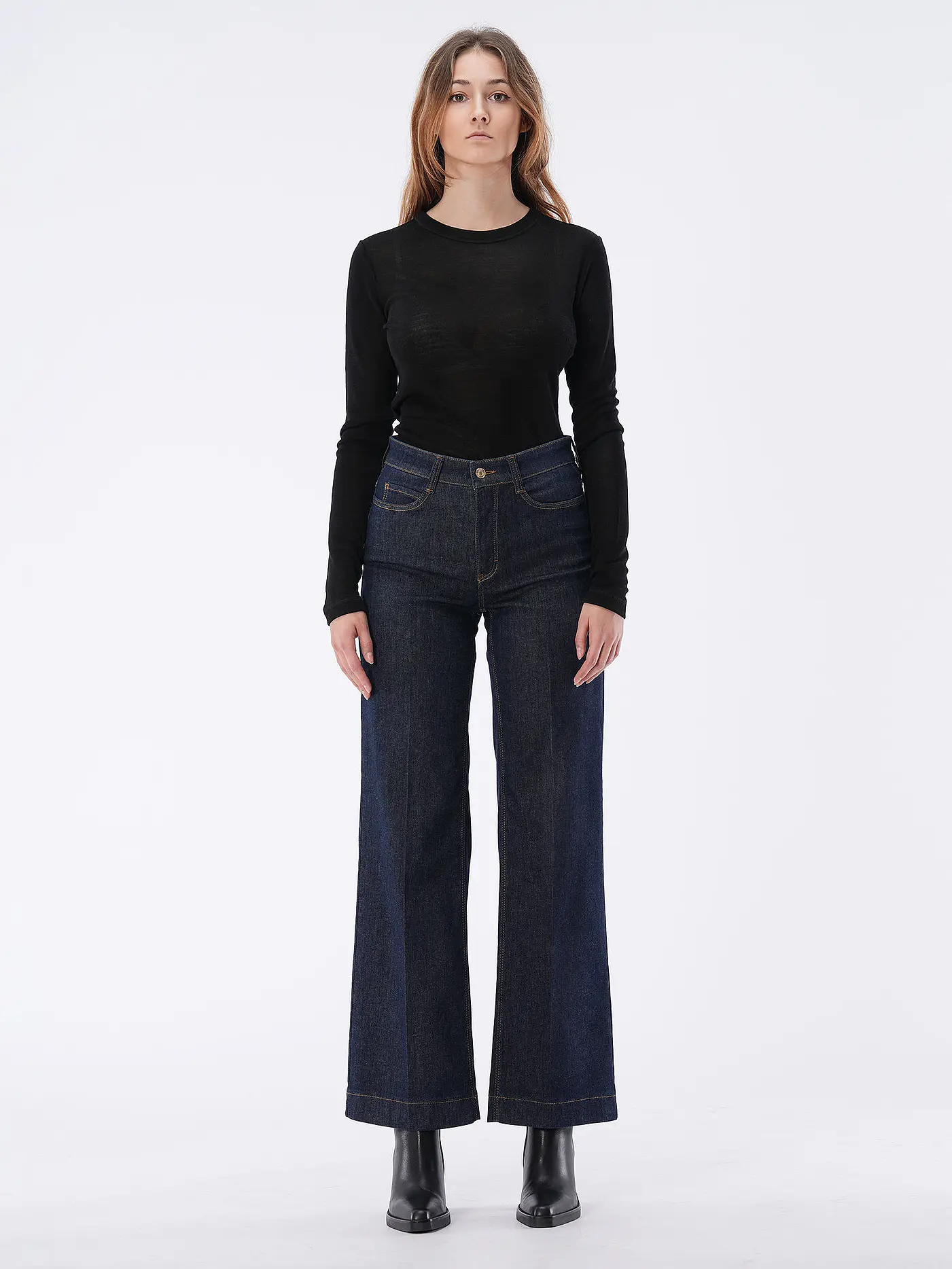 MAC | Jeans Wide Leg | dunkelblau